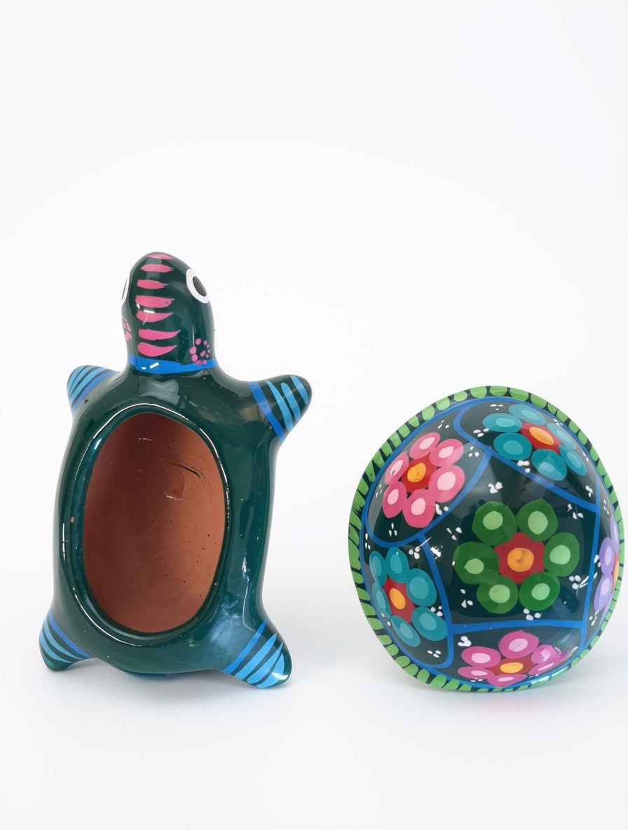Talavera Turtle Dark Green Small