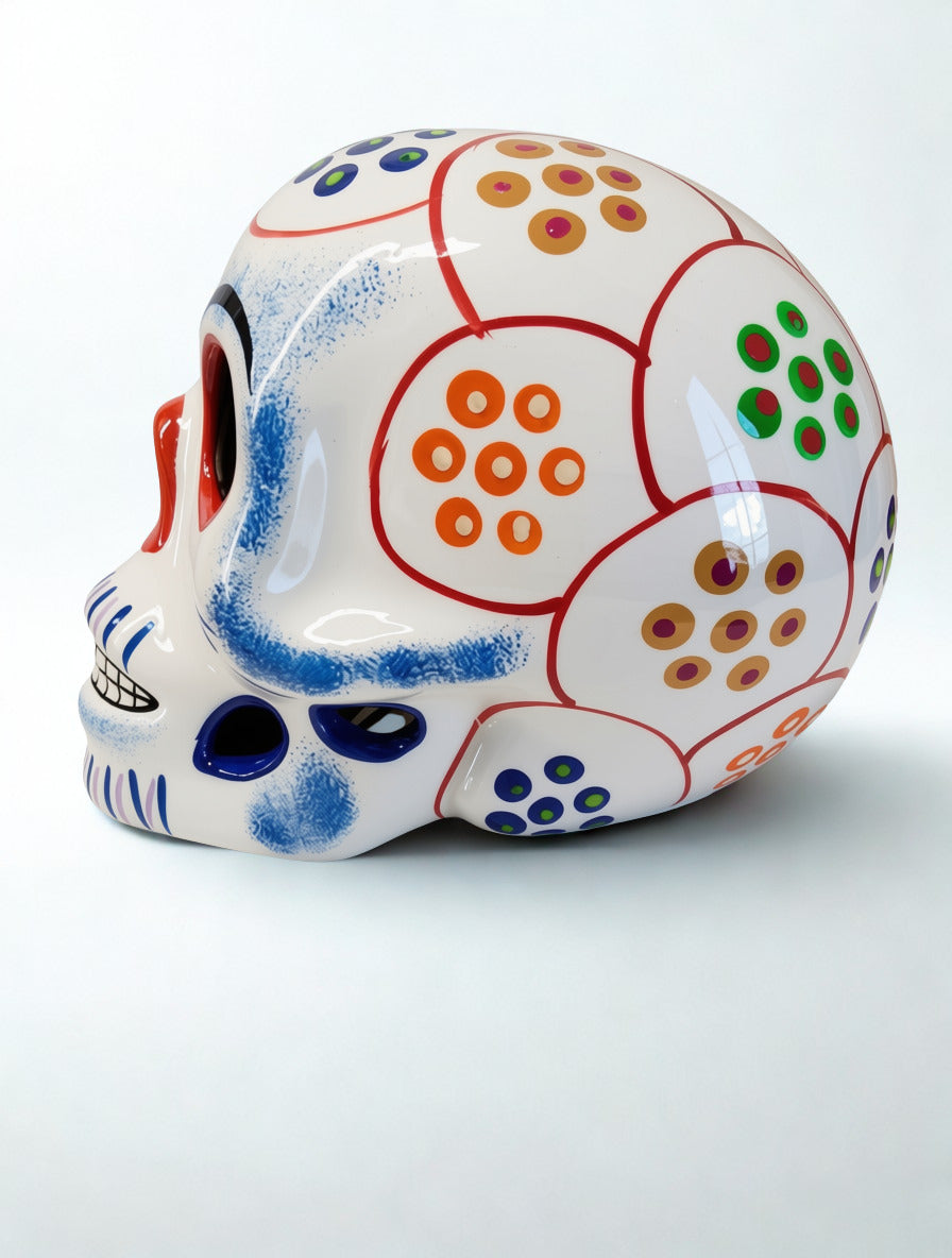 Day of the Dead Skull White