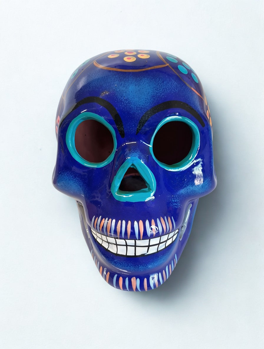 Day of Dead Skull Blue