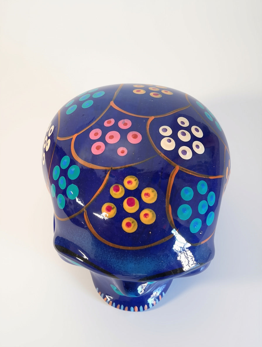 Day of Dead Skull Blue