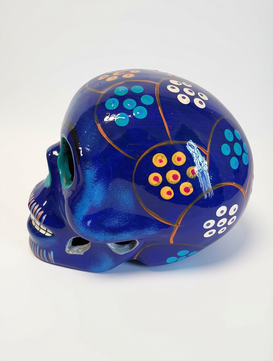 Day of Dead Skull Blue