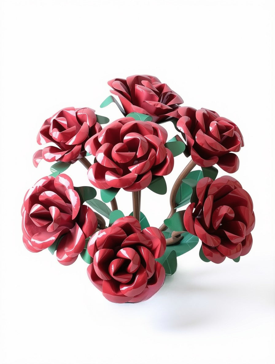 Metal Rose Decoration Large