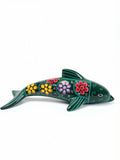 Dark Green Ceramic Dolphin